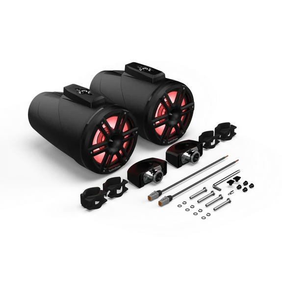 M2 8” Color Optix™ 2-Way Horn Loaded Wake Tower Speakers (pr) - Black M2WL-8HB