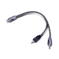 Three Quarter Beauty Shot of Y-Adapter 1 Female to 2 Male Twisted Pair Y-Adapter 1 Female To 2 Male RFIY-1F